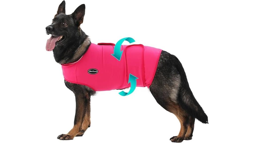 dog anxiety vest sizes