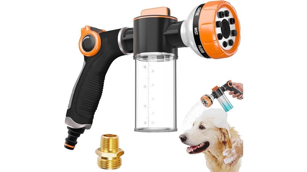 dog bath with soap