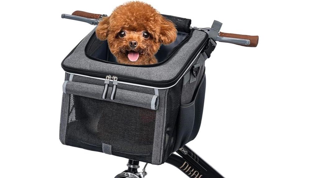 dog bike carrier basket