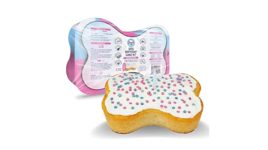 dog birthday cake kit