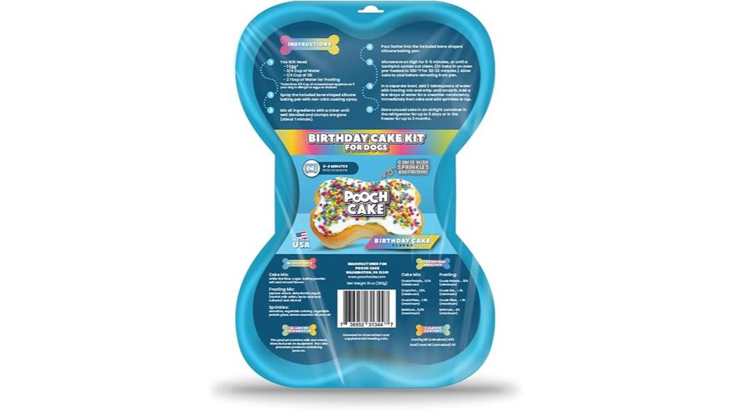 dog birthday cake kit