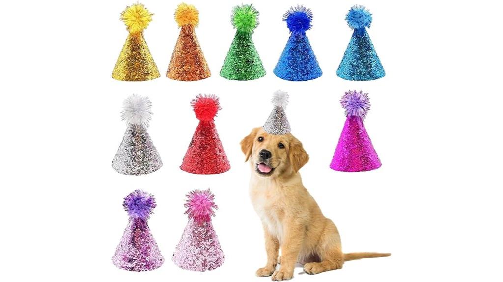 dog birthday hats set