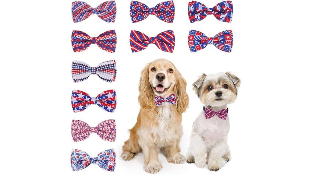 dog bow tie set