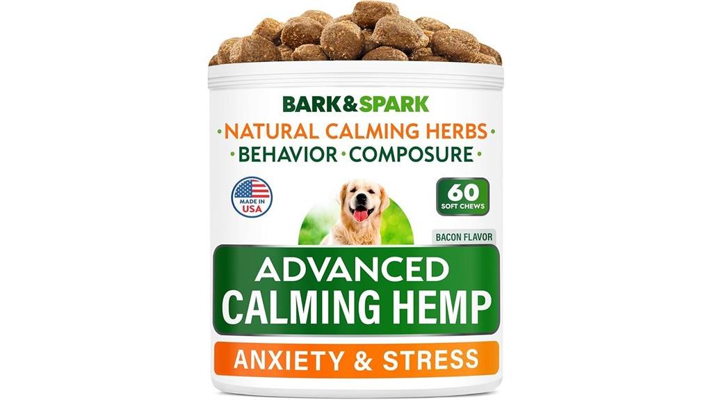 dog calming chews 60 count