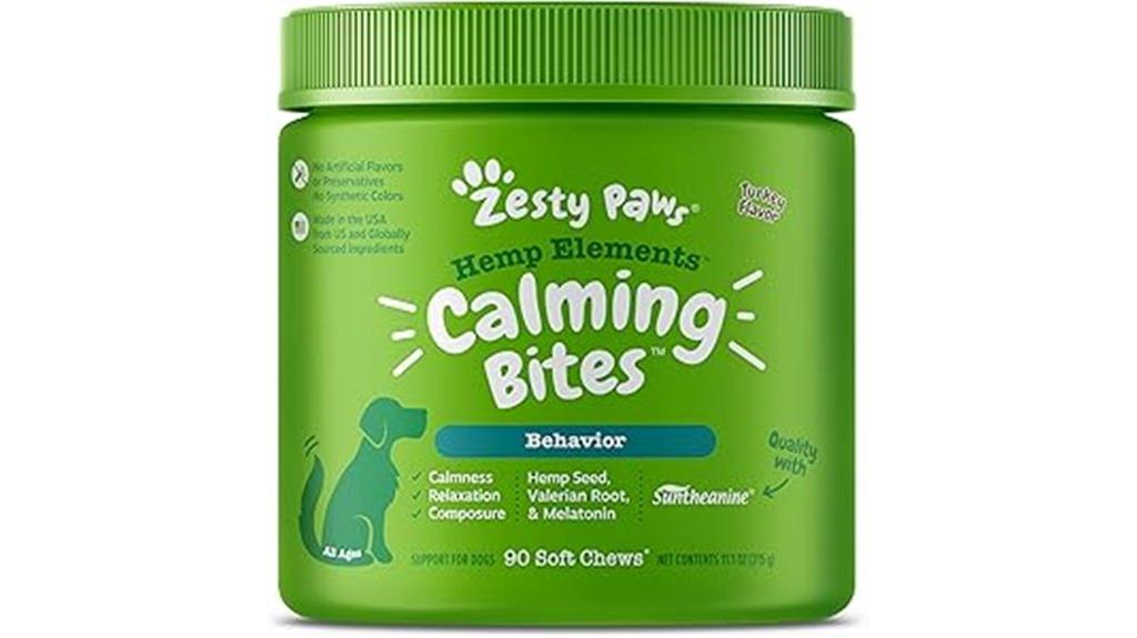 dog calming hemp chews