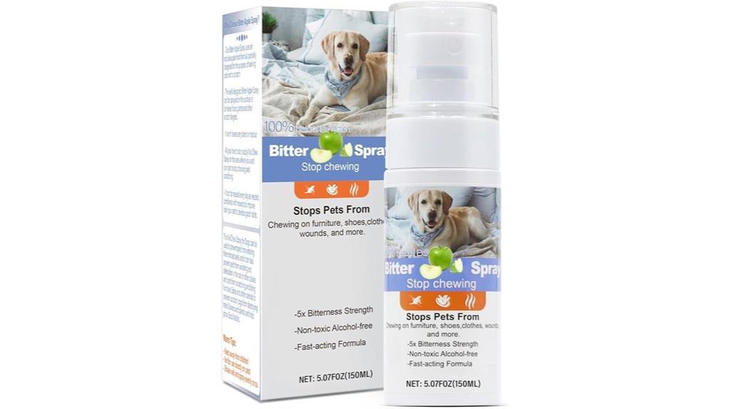 dog chewing deterrent spray