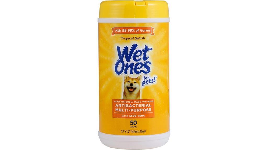 dog cleaning wipe product