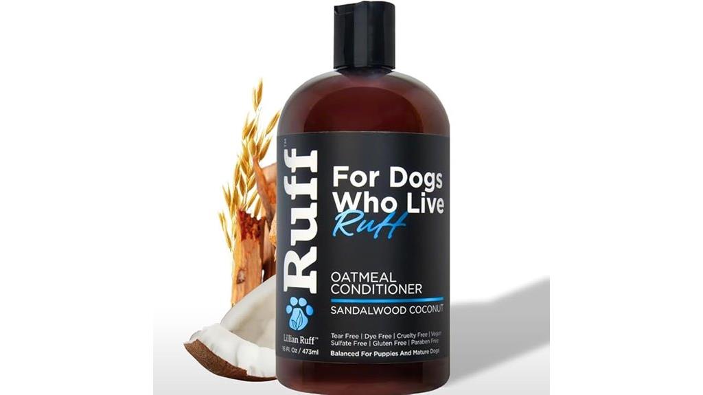 dog conditioner with sandalwood