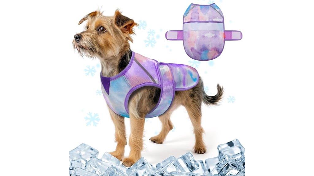 dog cooling vest purple