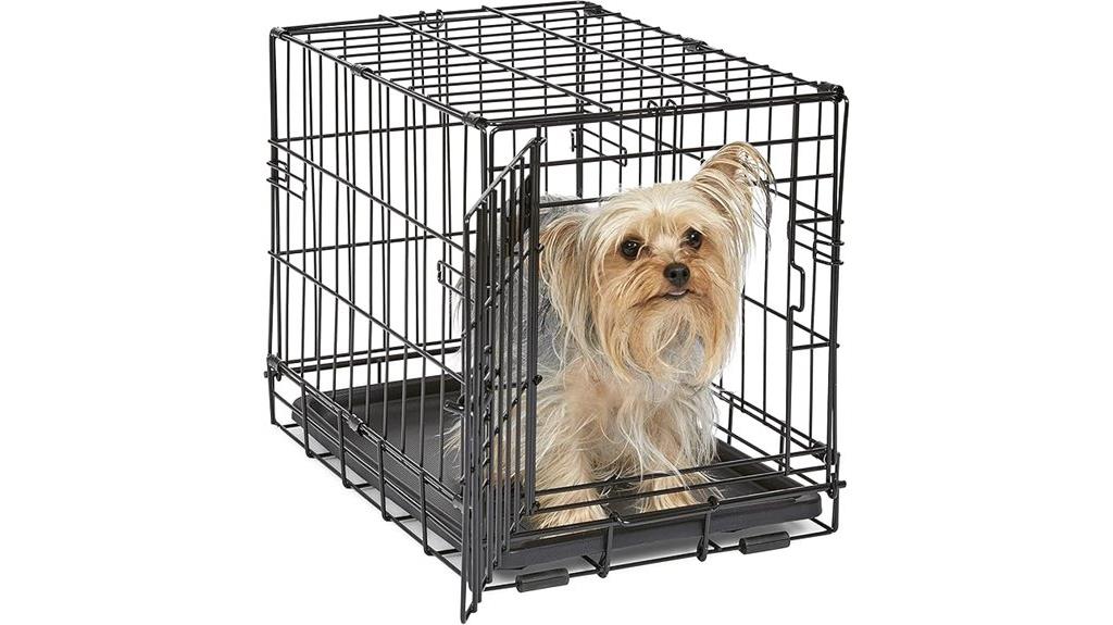 dog crate with leak proof pan