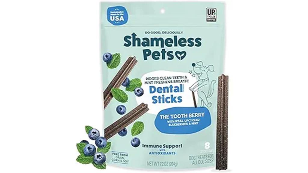 dog dental treat flavor