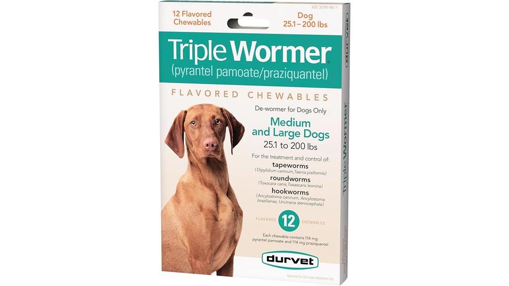 dog dewormer for large breeds