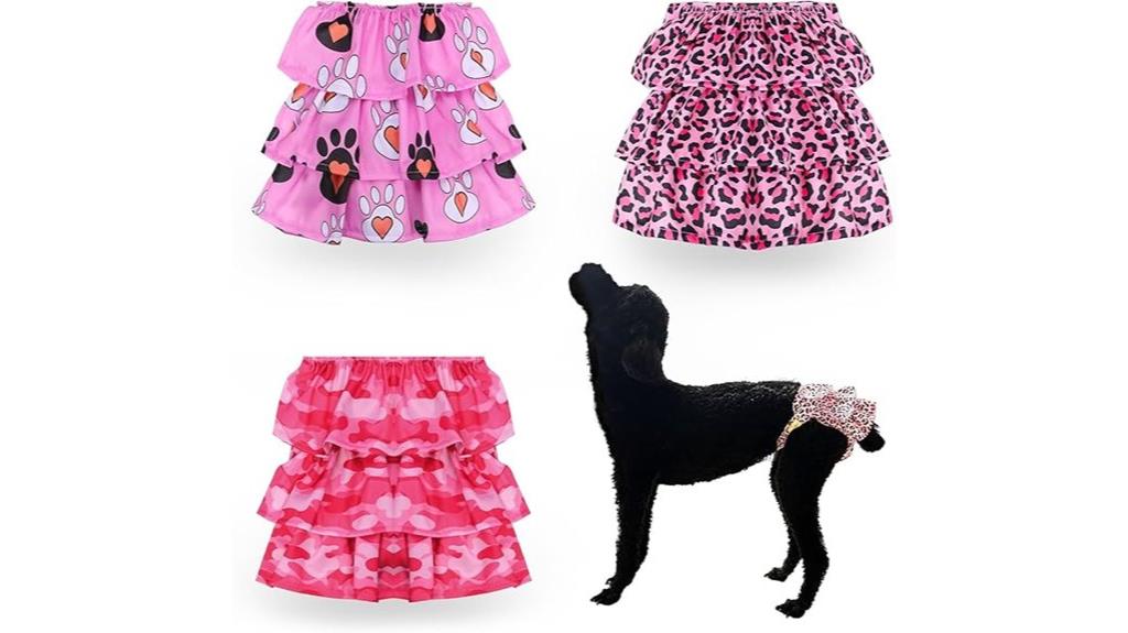 dog diaper set three pack