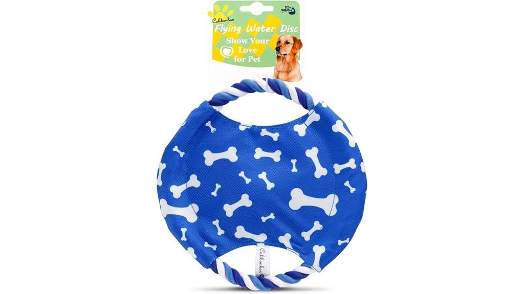 dog disc with rope