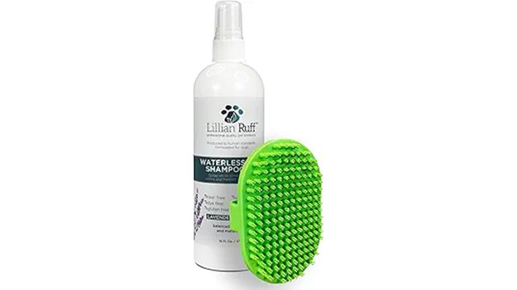 dog dry shampoo spray