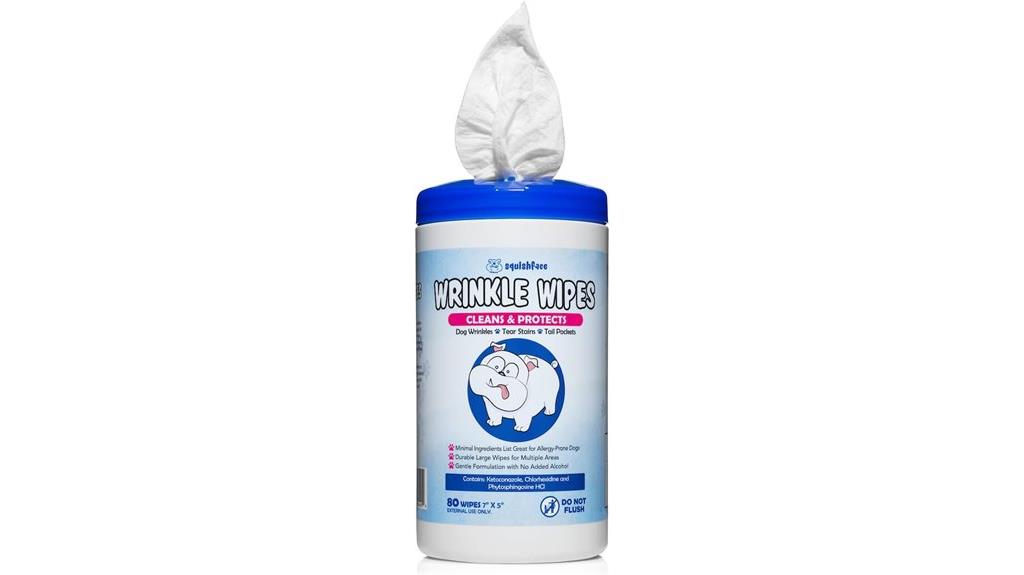 dog facial wrinkle wipes