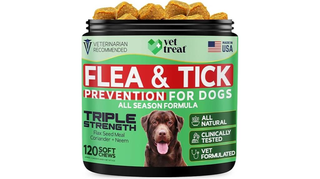 dog flea tick chewables