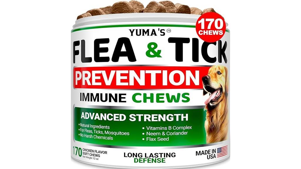 dog flea tick chewables