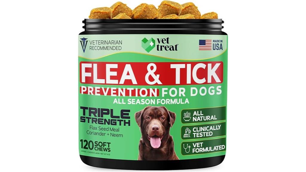 dog flea tick chewables