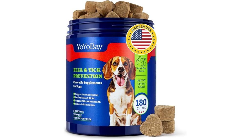 dog flea tick chewables