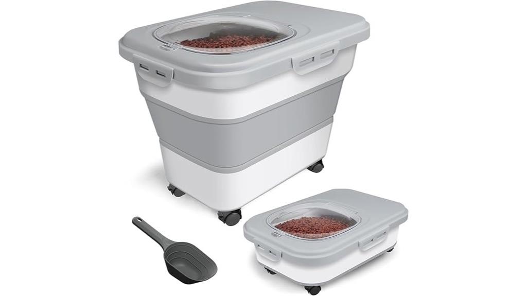 dog food container with lid