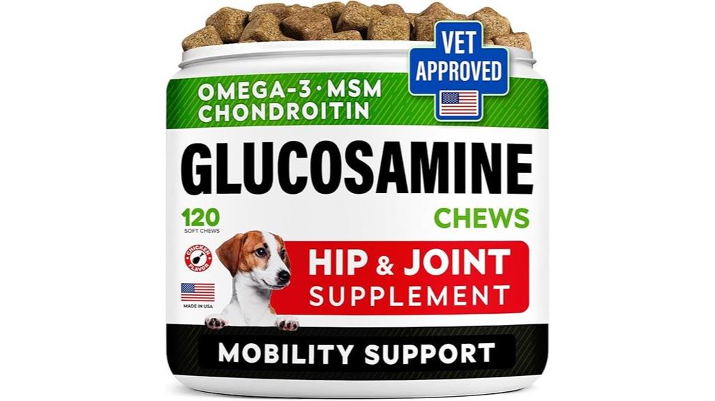 dog glucosamine supplement 120 count