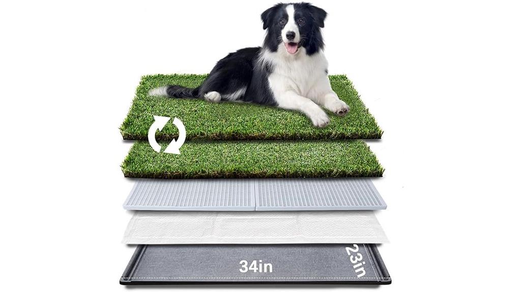 dog grass pad tray