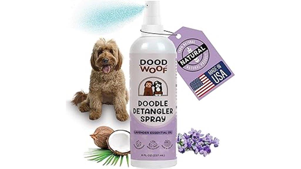 dog grooming spray for mats