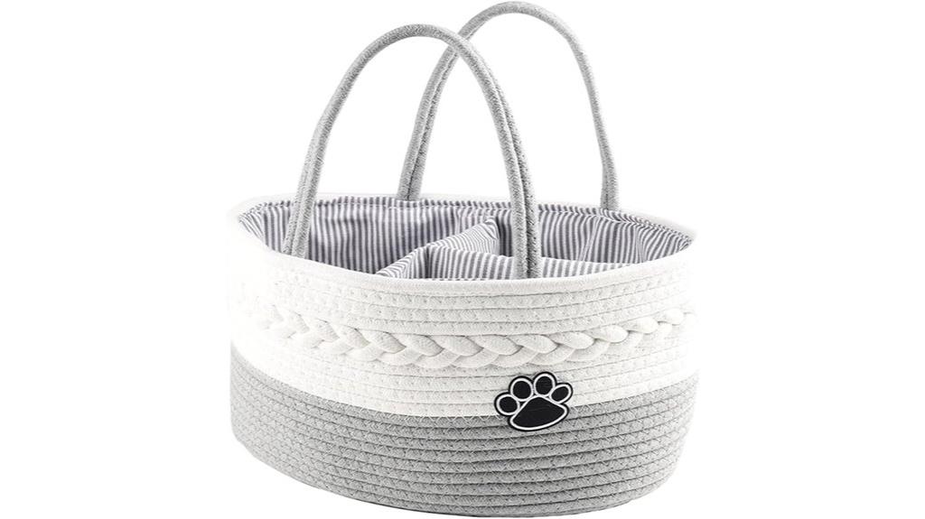 dog grooming tote basket