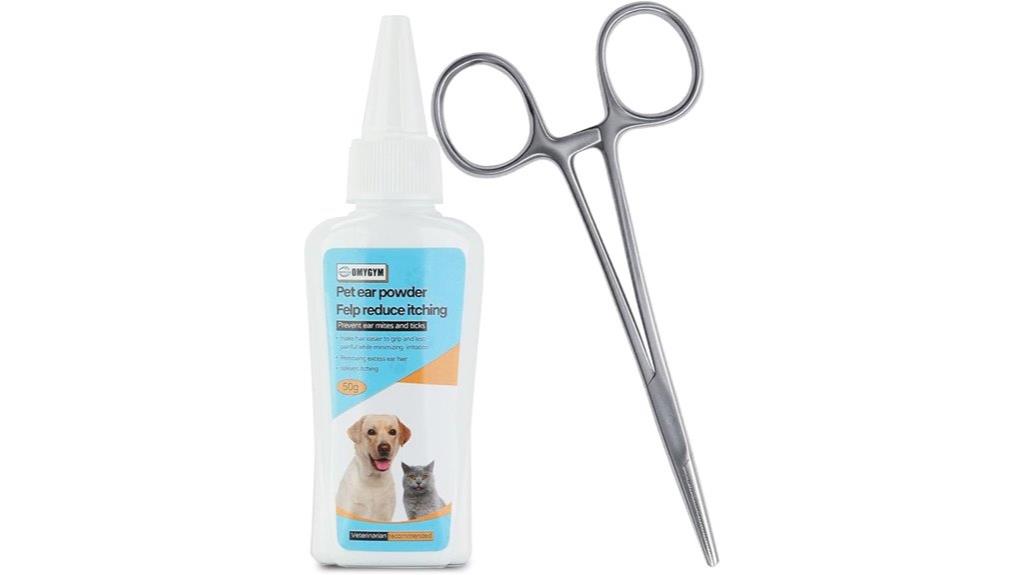 dog hair removal powder