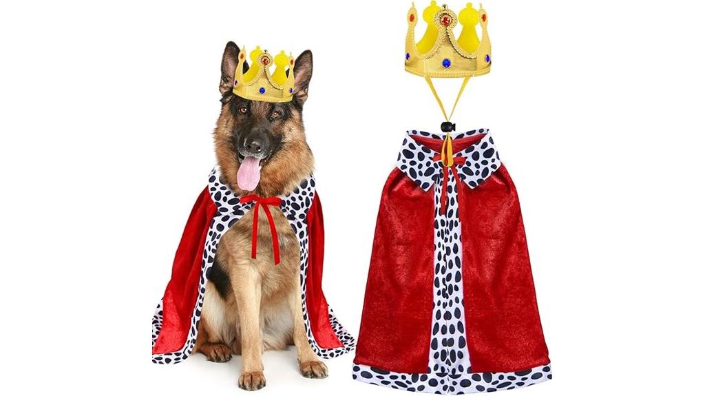 dog king costume sizes