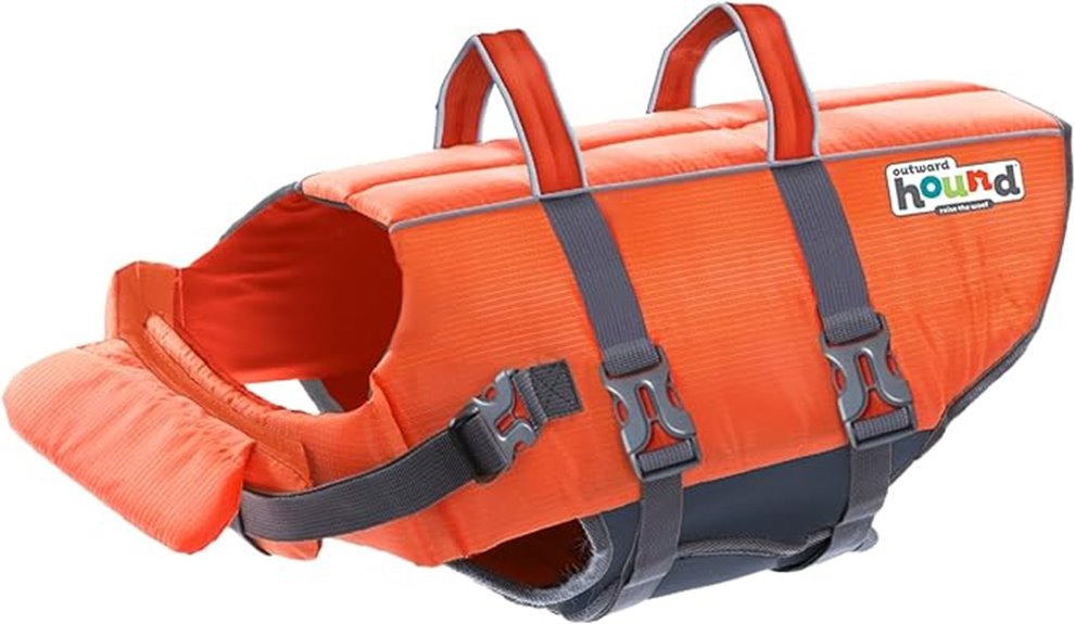 dog life jacket with splash