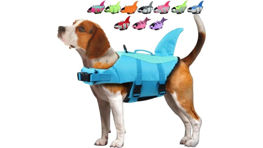 dog life jackets available sizes