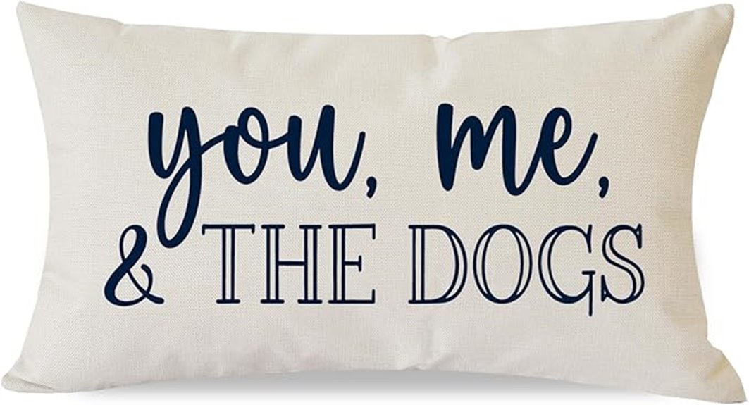 dog lover farmhouse pillow