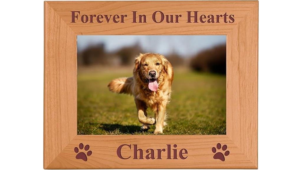 dog memorial picture frame