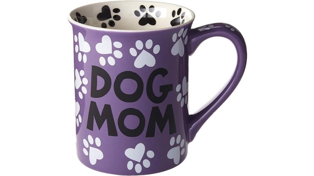 dog mom multicolor mug