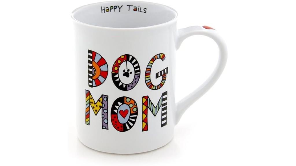 dog mom porcelain mug