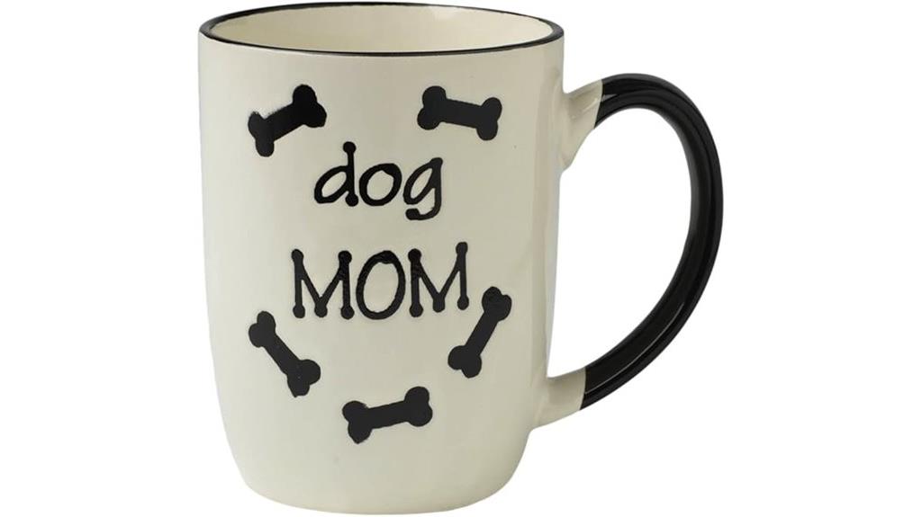 dog mom stoneware mug