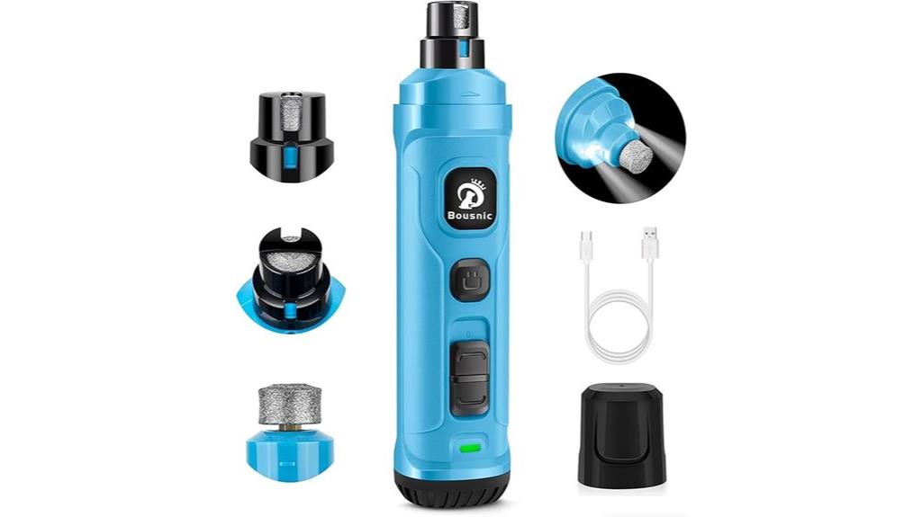 dog nail grinder with led