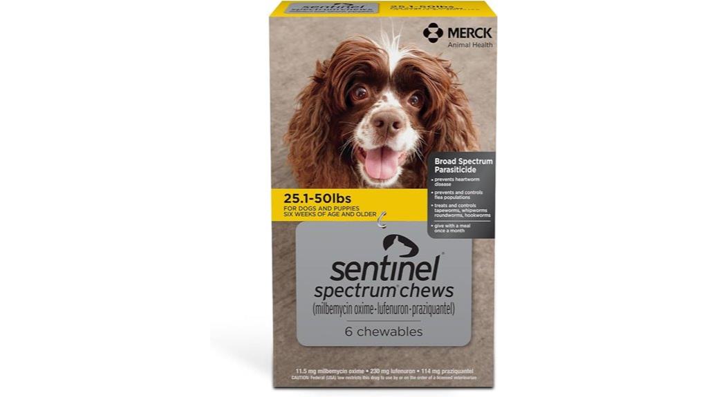 dog parasite prevention chews