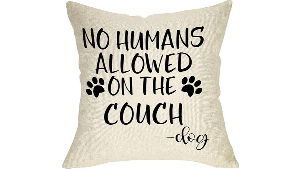dog paw pillow cover