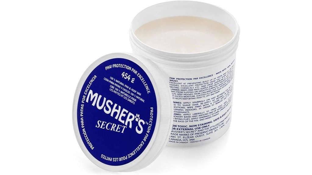 dog paw wax container