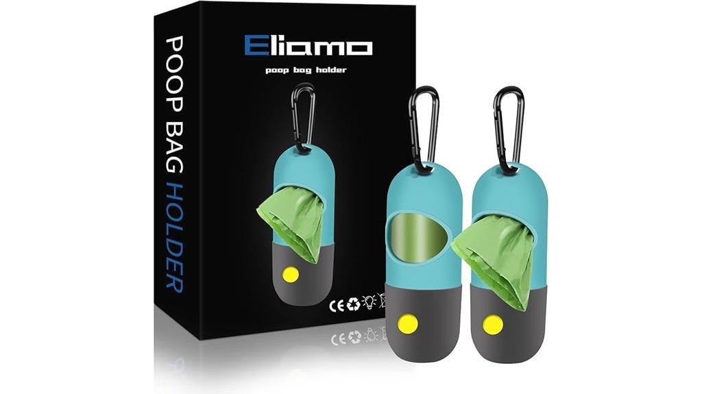 dog poop bag dispenser with flashlight