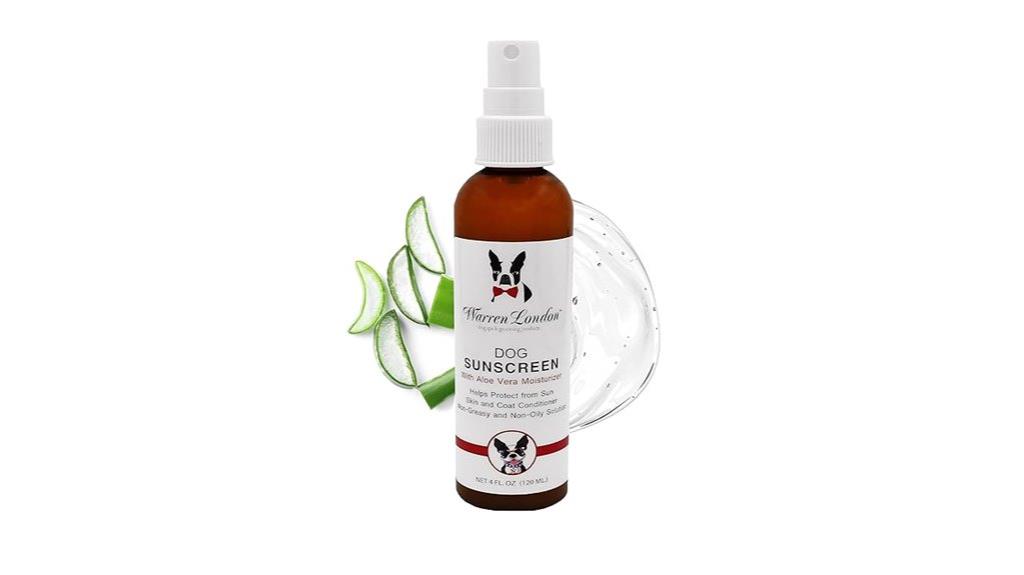dog safe aloe vera sunscreen