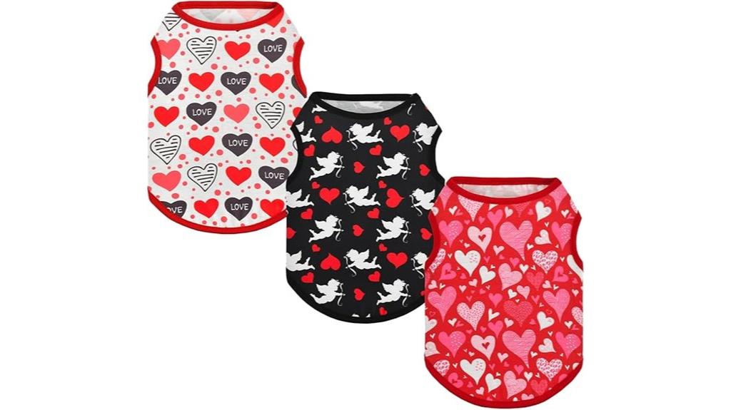dog shirts with hearts
