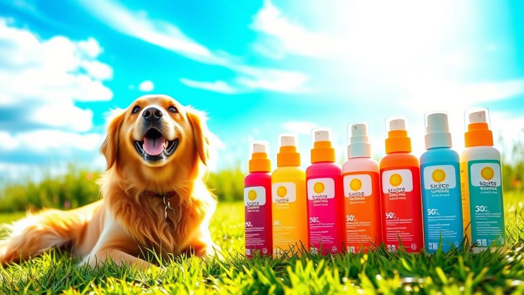 dog sunscreen spray options
