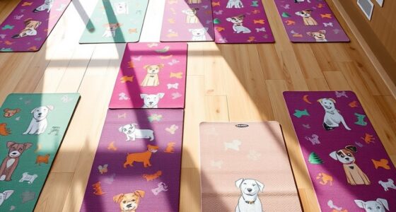 dog themed yoga mat collection
