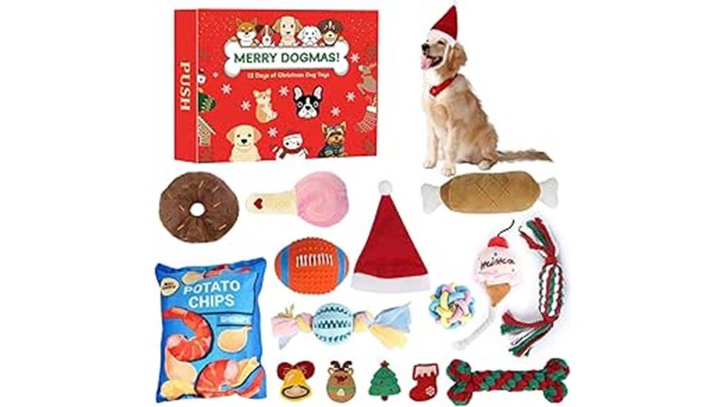 dog toy advent calendar