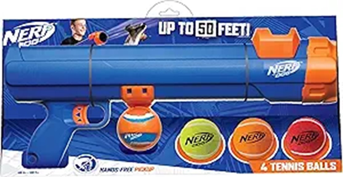 dog toy with tennis ball