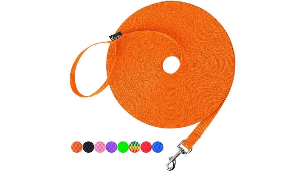 dog training leash orange